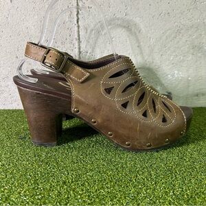Dansko Rowena Brown Slingback 1310067800 Heel Shoes EU 39 Women’s 8.5 - 9